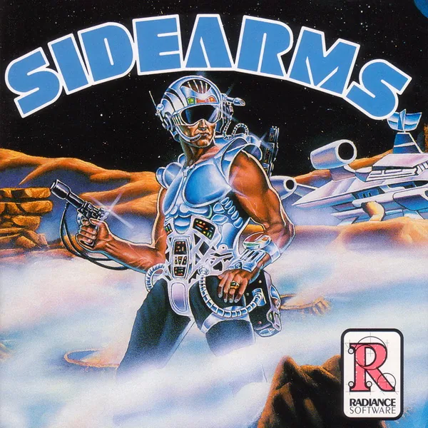 SideArms cover art for NEC TurboGrafx-16