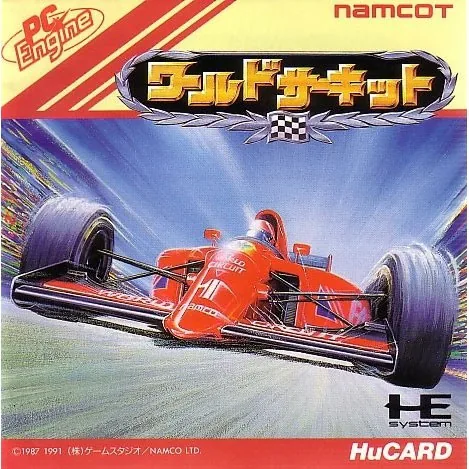 World Circuit cover art for NEC TurboGrafx-16