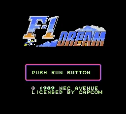 F-1 Dream title screen