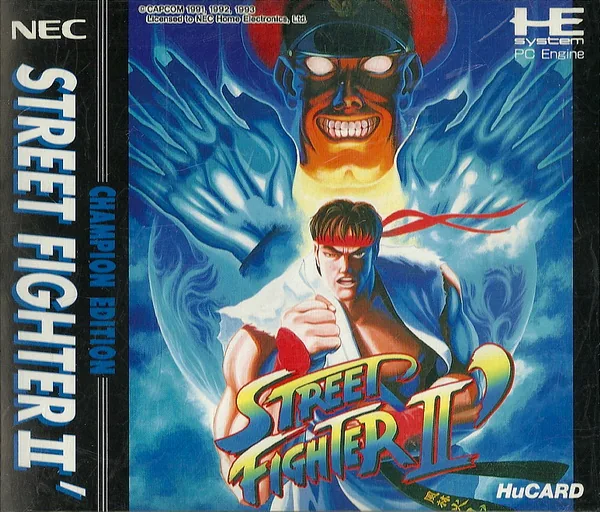 Street Fighter II' - Champion Edition cover art for NEC TurboGrafx-16