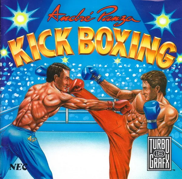 Andre Panza Kick Boxing cover art for NEC TurboGrafx-16