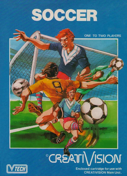 Soccer cover art for VTech CreatiVision