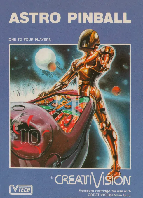 Astro Pinball cover art for VTech CreatiVision