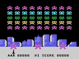 Sonic Invader title screen