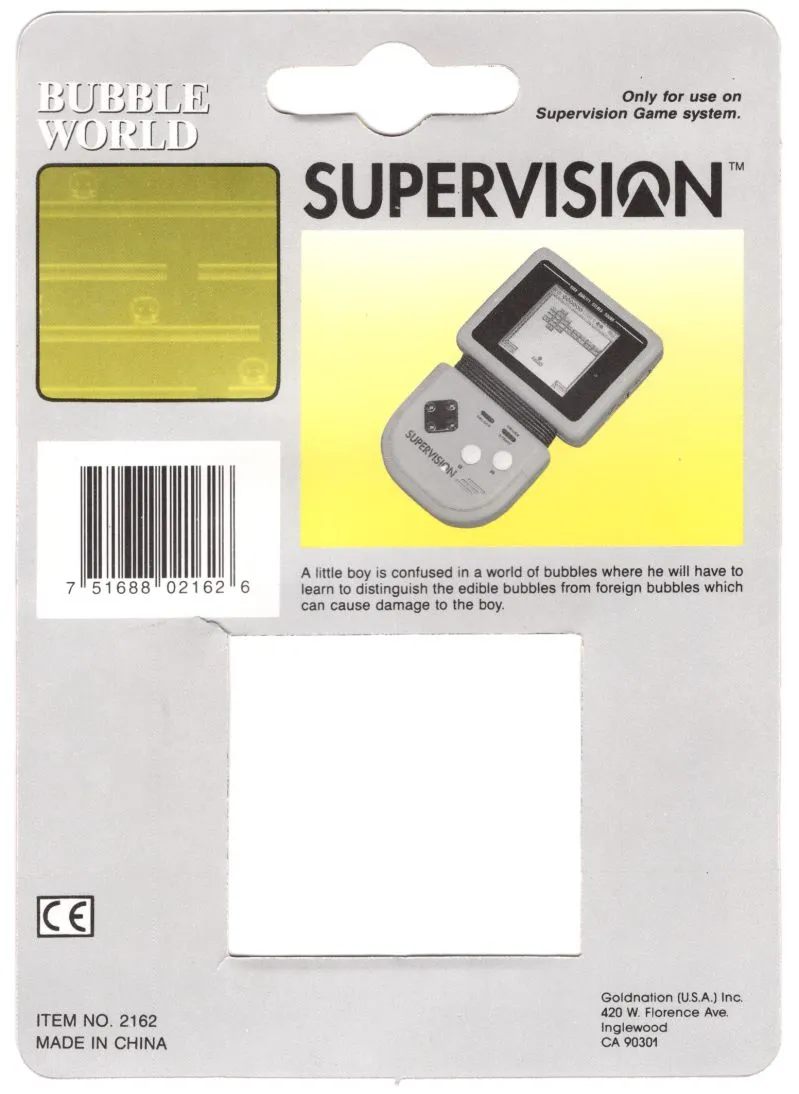 Bubble World box back