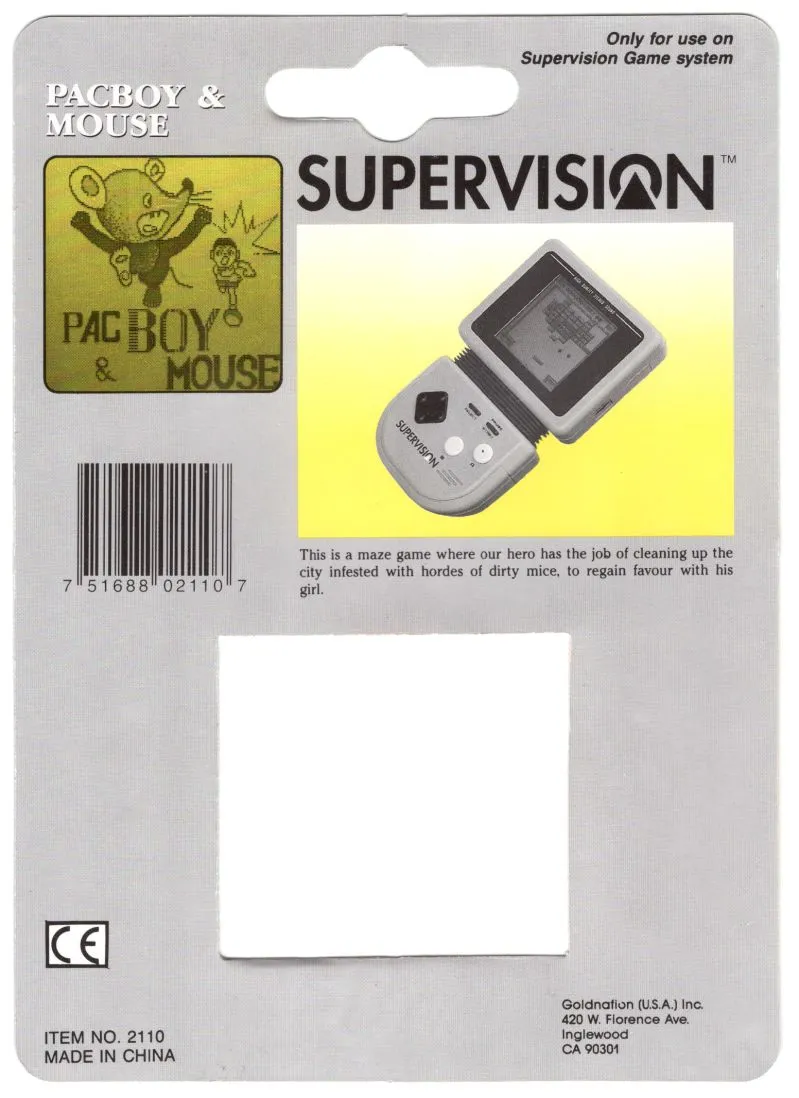 Pacboy & Mouse box back