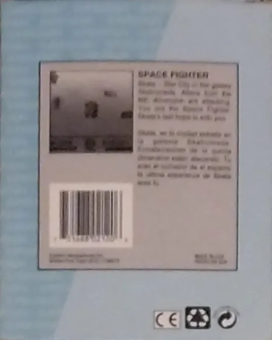 Space Fighter box back