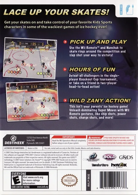Kidz Sports: Ice Hockey box back