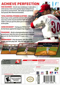 Major League Baseball 2K11 box back