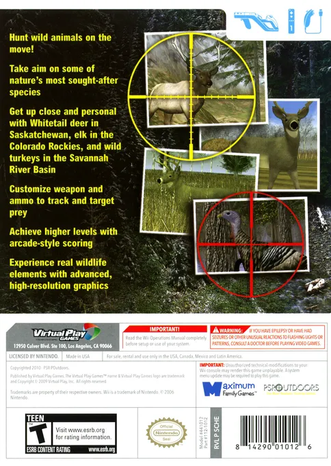 Canada Hunt box back