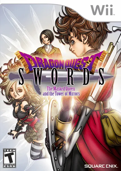 Dragon Quest Swords: The Masked Queen and the Tower of Mirrors cover art for Nintendo Wii