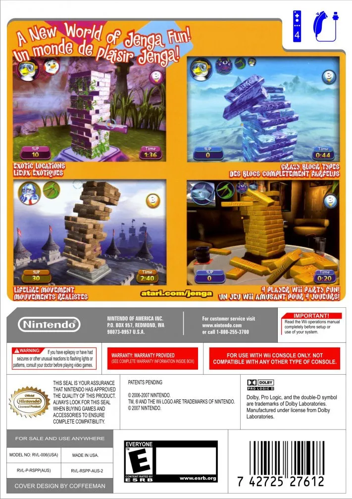 Jenga World Tour box back