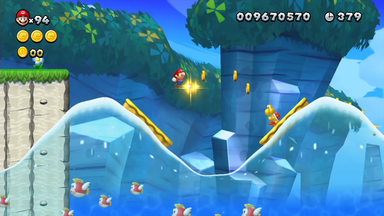 Backdrop artwork for Newer Super Mario Bros. Wii Hellboy Edition