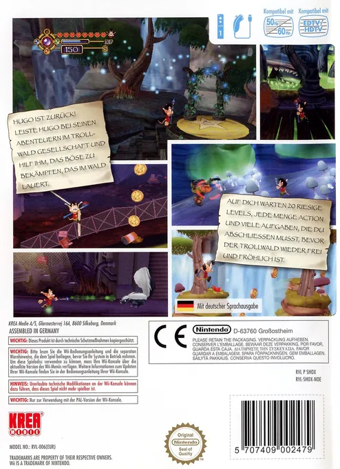 Hugo: Magic in the Troll Woods box back