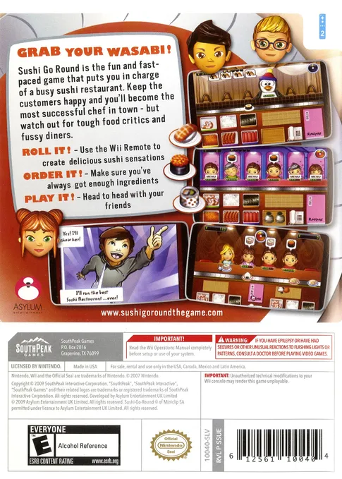 Sushi Go-Round box back