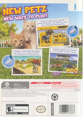 Petz: Catz 2 box back