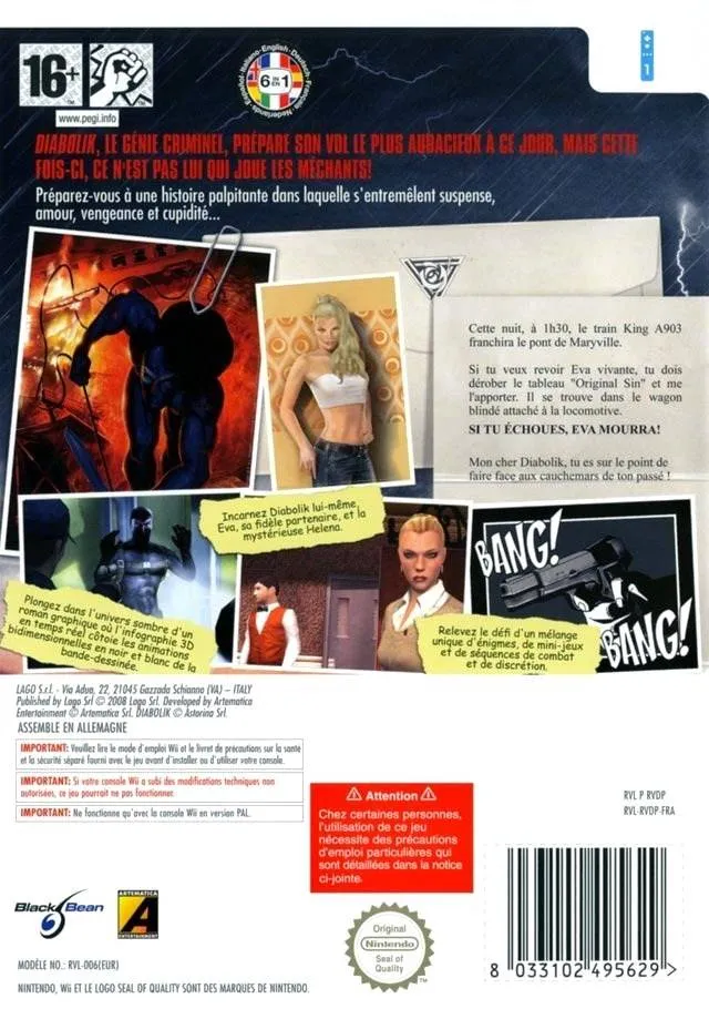 Diabolik: The Original Sin box back