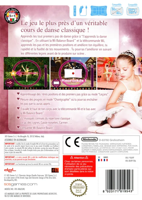 Diva Girls: Diva Ballerina box back