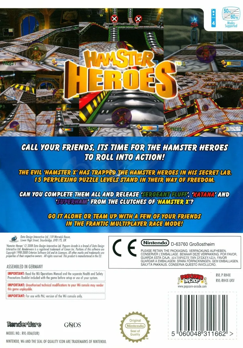 Hamster Heroes box back