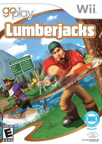 Go Play Lumberjacks cover art for Nintendo Wii