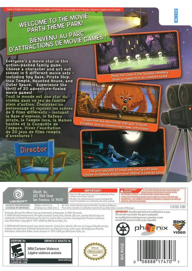 Family Fest Presents Movie Games box back