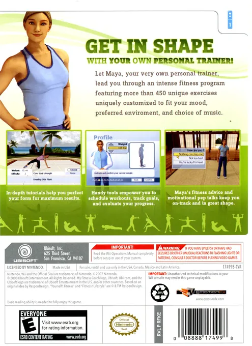 My Fitness Coach box back