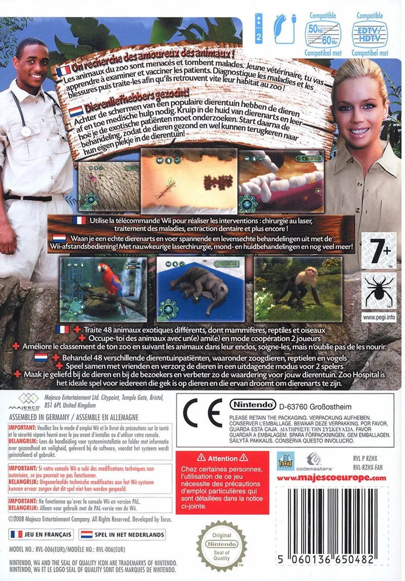 Zoo Hospital box back