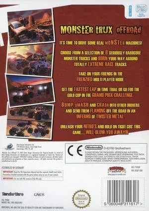 Monster Trux: Offroad box back