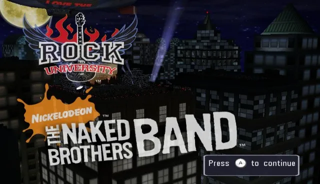 Backdrop artwork for The Naked Brothers Band: The Video Game
