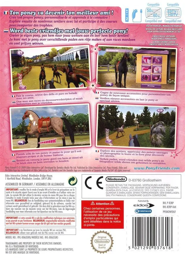 Pony Friends 2 box back