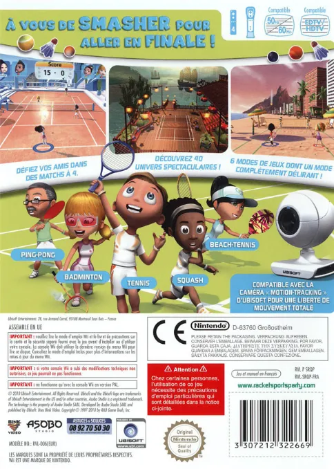 Racquet Sports box back