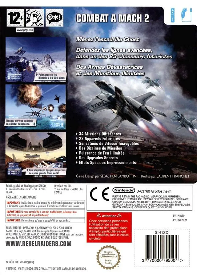 Rebel Raiders: Operation Nighthawk box back