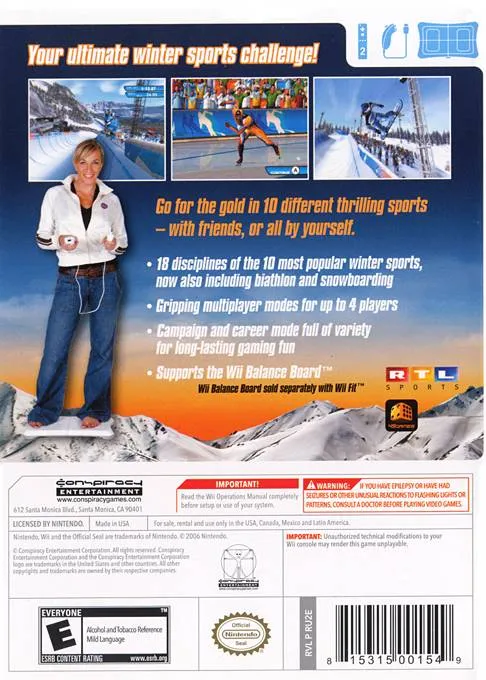 Winter Sports 2: The Next Challenge box back