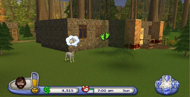 Backdrop artwork for The Sims 2: Pets