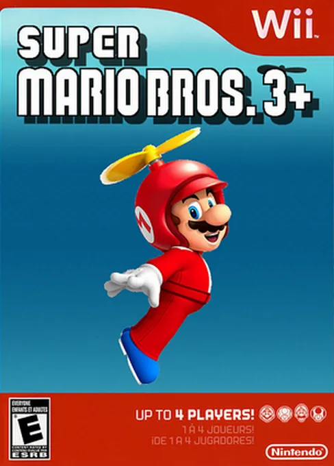 Backdrop artwork for Super Mario Bros. 3+