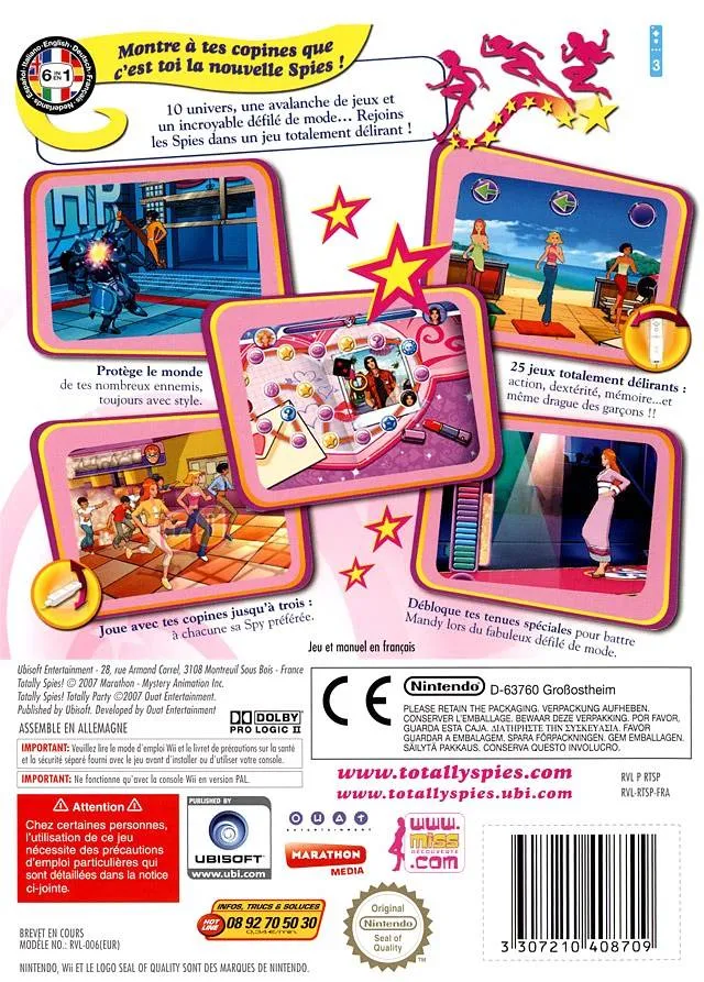 Totally Spies! Totally Party box back