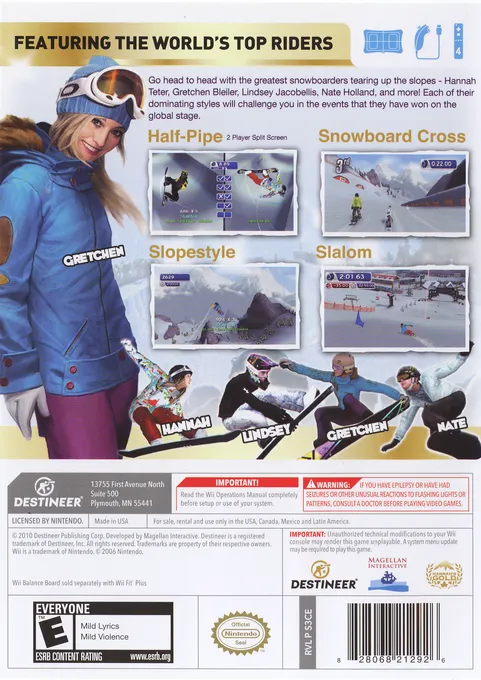 Triple Crown Championship Snowboarding box back