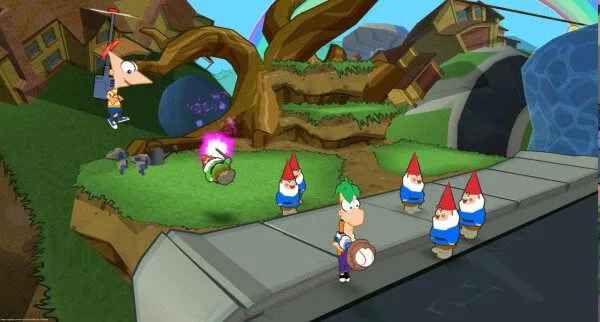 Backdrop artwork for Phineas and Ferb: Across the 2nd Dimension