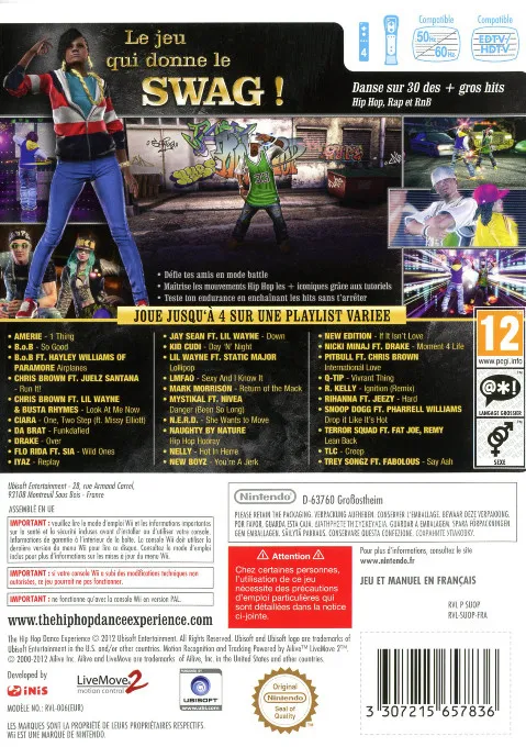 The Hip Hop Dance Experience box back
