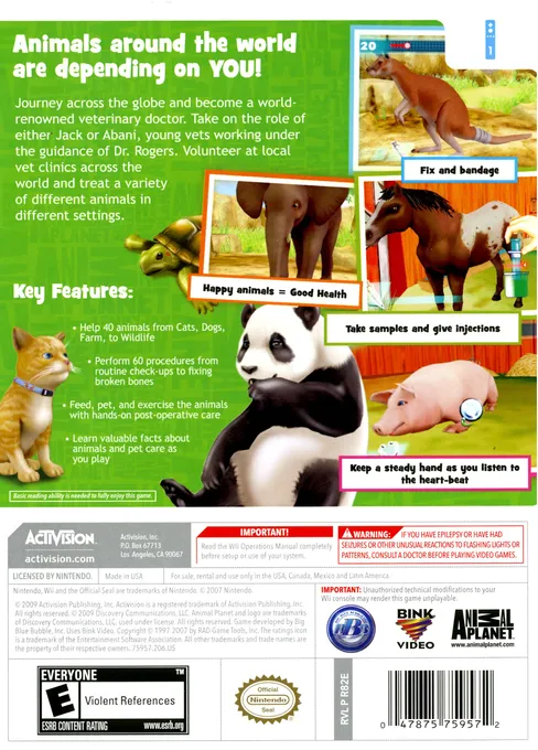 Animal Planet: Vet Life box back