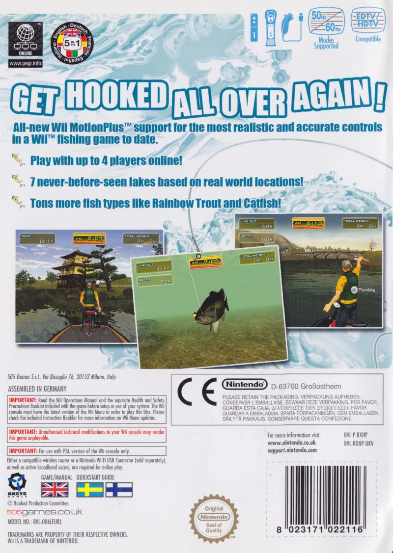 Big Catch Bass Fishing 2 box back