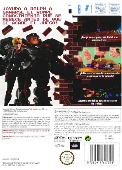 Wreck-It Ralph box back