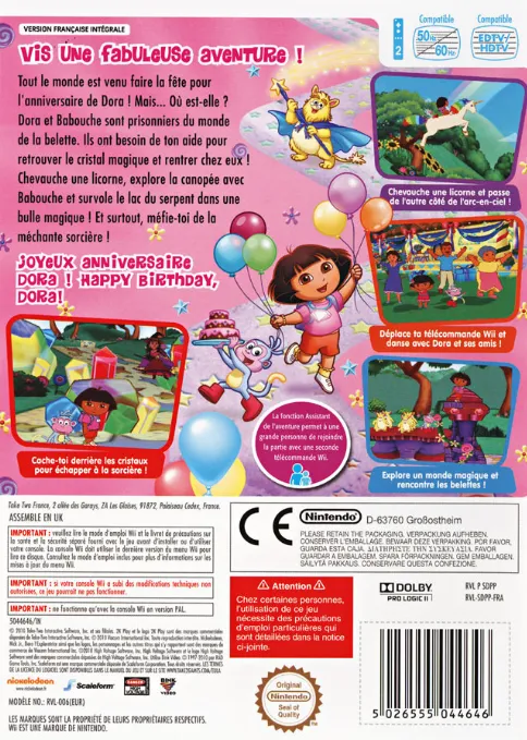 Dora the Explorer: Dora's Big Birthday Adventure box back