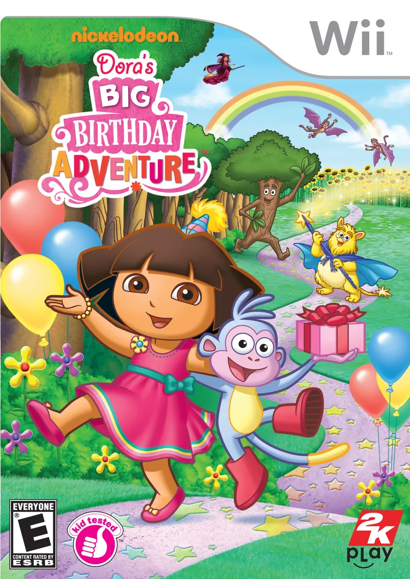 Dora the Explorer: Dora's Big Birthday Adventure cover art for Nintendo Wii