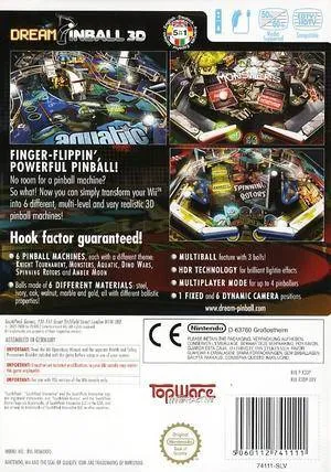 Dream Pinball 3D box back