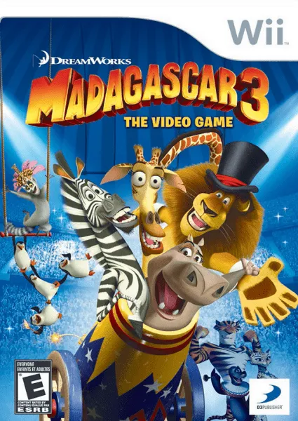Madagascar 3: The Video Game box art