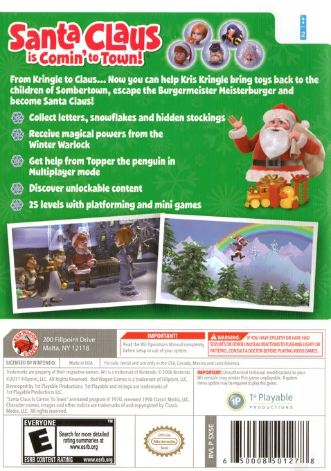 Santa Claus is Comin' to Town box back