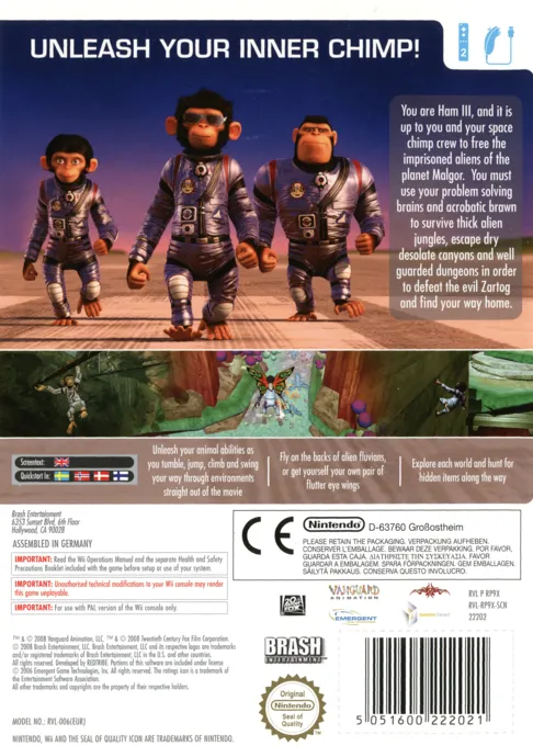 Space Chimps box back