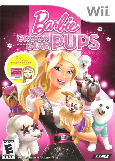 Barbie: Groom and Glam Pups box art