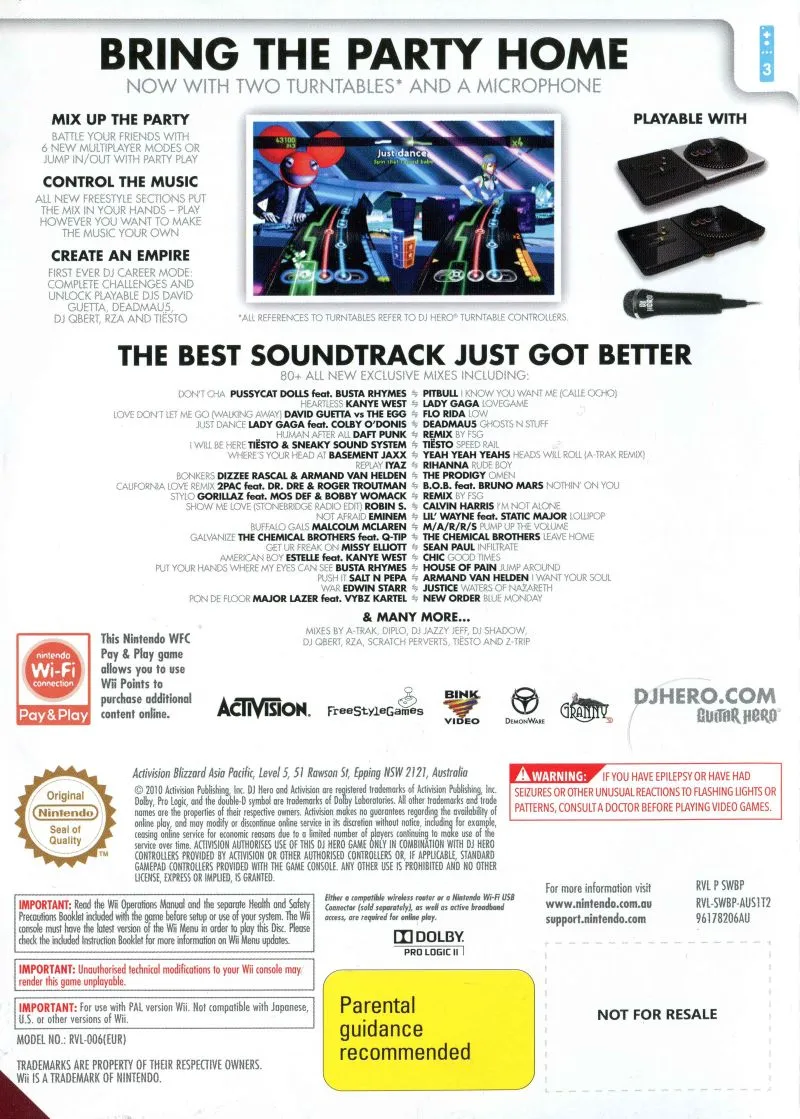 DJ Hero 2 box back